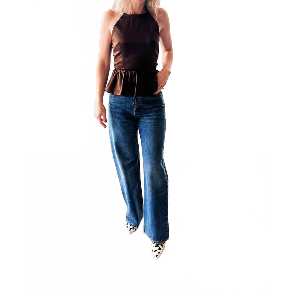 NEW THE GARMENT cata tie top in espresso